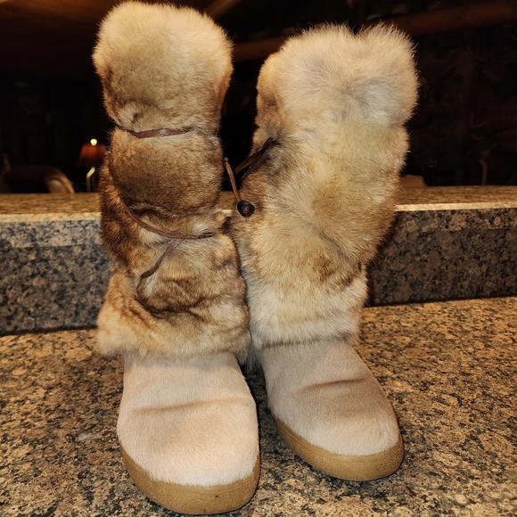 Vega Leather and Fur Boots, Size 39, Made In Italy - Picture 4 of 8